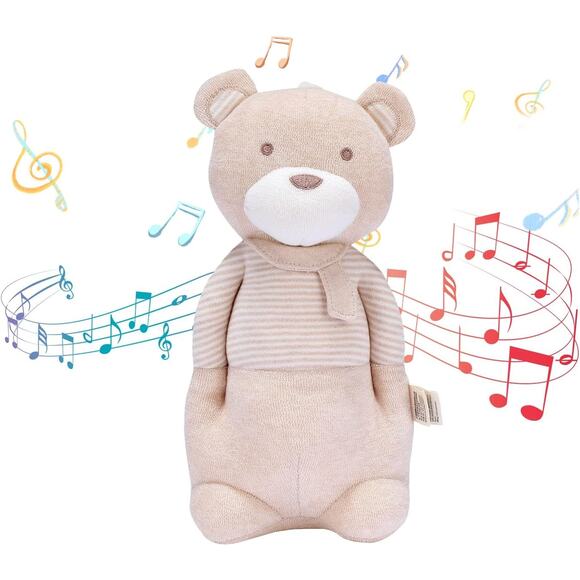 Bear Stuffed Animal Toy with Lullaby Music for Infant Babies - Picture 1 of 4